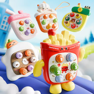 Mini Hammering Groundhog Toy Game Machine Childrens Joyful Thumping Baby Cartoon Press Play Interactive Educational Toy