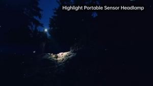 Boruit | BORUiT Smart Induction Headlamp USB Charging 5 Light Modes 60° Adjustable Waterproof Head Torch for Camping Hiking Emergency Use