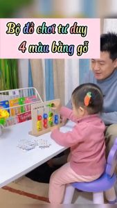Đồ chơi gỗ thông minh cho bé Trò chơi ghép bốn màu montessori tư duy logic sáng tạo động vật hoa quả đồ chơi giáo dục Chưa Có Đánh Giá 0 Đã Bán