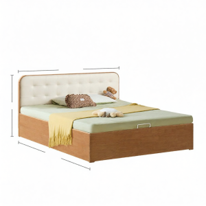 WEISHA | Children Wooden Storage Bed Single