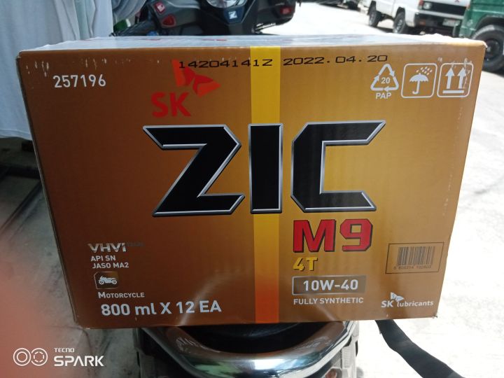 ZIC M9 10W40 and 10W-50 Fully Synthetic 1 Liter | Lazada PH