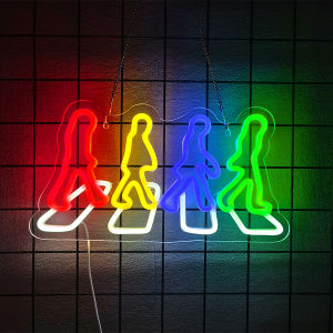 Rock Roll Neon Sign For Wall DecorLight Up Sign For Music ConcertBedroomMan CavePartyClubBarChristmas Birthday Gifts