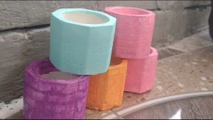 Pot mini hexagonal minimalis ukuran 5cm