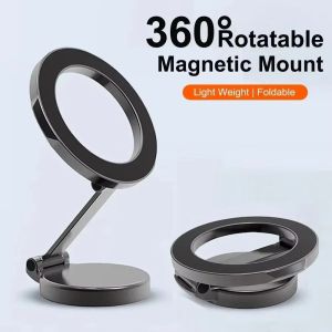 Strong Magnetic Cell Phone Holder Car 360° Swivel Adjustable Back Sticker Holder Magsafe for IPhone 17 Samsung Xiaomi Universal