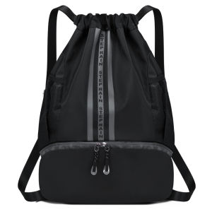 Nylon Basketball Bag Waterproof Outdoor Sports Backpack Drawstring Multi-Functional Large Capacity Bag for Men And Women