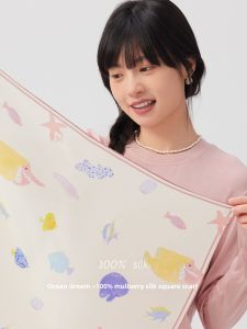 YINGMEI | High-End Silk Scarf with Hairband 100% Mulberry Silk