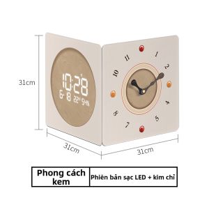 MOMEN | Đồng Hồ Tường Đôi Mặt Góc Yên Tĩnh Sang Trọng