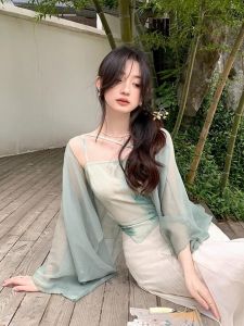 chaqi | New Chinese Style Ice Silk Sun Protection Clothing Womens Summer Thin Medium Length Cheongsam Outerwear Shawl Cardigan Jacket