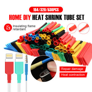 Original Heat Shrink Tubing Electrical Wire Cable Electric Insulation Heat Shrink Tube Kit 530/328/164PCS