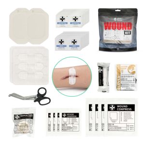RHINO RESCUE Zip Stitch 6pcs with Wound Dresssings Wound Closure Strips Without Suture Zipstitch Laceration Closure Kit