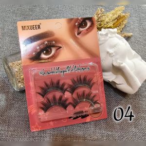 (2 PASANG) BULU MATA PALSU LENTIK ELEGAN / BULU MATA PALSU 3D / BULU MATA PALSU NATURAL / VINTAGE EYELASHES / MXR7724