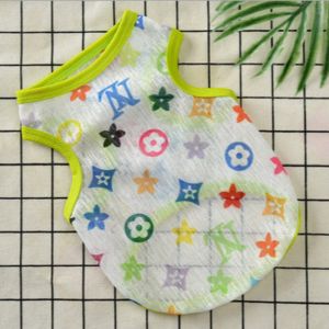 Thin Breathable Dog Sun Protection Clothes Summer Pet Vest T-shirt Casual Wear For Small Medium Puppy
