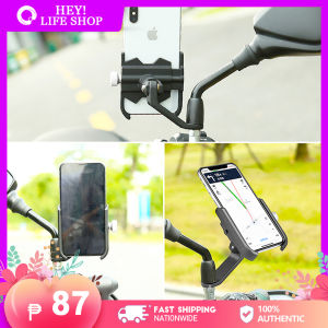 【Creative】Utility Aluminium Alloy Motorcycle Phone Holder Bicycle Bracket for Mobile Phone Off-Road Motorcycle Cellphone Holder CP Bracket Accessories Cellphone Holder Accessories