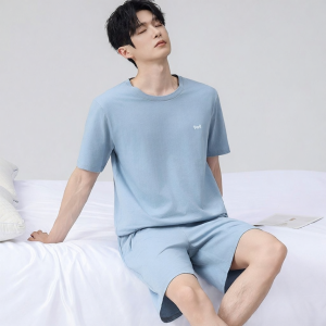 MiiOW | Cotton Summer Sleepwear for Men Short Sleeve & Shorts