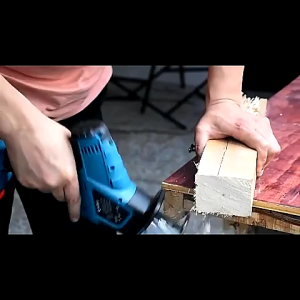 New Cordless Electric Reciprocating Saw Set with 8 Blades Charger and Carrying Case for Wood Cutting