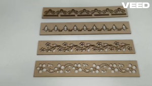Traditional MDF Rangoli Border Stencil Set | Floral Kolam Design Template for Diwali Pooja & Floor Decoration | Reusable Craft Pattern (Pack of 1 Pc)