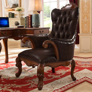 Xingjia Nest American Country Style Leather Tiger Chair Single Person Sofa Retro European Hotel Negotiation Balcony Casual Chair