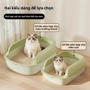 Mabalo | Oversized Semi-enclosed Cat Litter Box