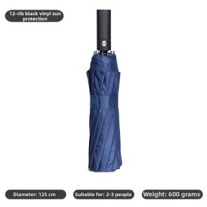 Waterproof Auto Open Close Folding Umbrella 12 Ribs