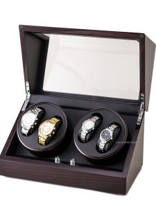 Classic 4+0 Quality Automatic Watch Winder Oscillator Exquisite Gift Watch Rotation Box Fine Jewelry Storage Display Stand