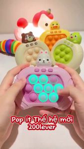 Pop it điện tử thế hệ mới đồ chơi máy game pop it nhiều level bấm nút theo đèn nhạc luyện phản xạ tay mắt tư duy