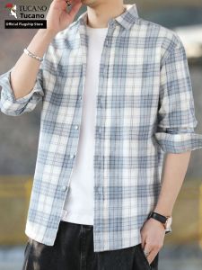 TUCANO | Long Sleeve Check Shirt for Men Cotton Casual