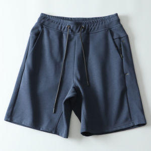 Nordic Comfortable Space Cotton Mens Loose Fit Casual Shorts Five-Point Pants Summer Elastic Waist Sports Leisure Trousers