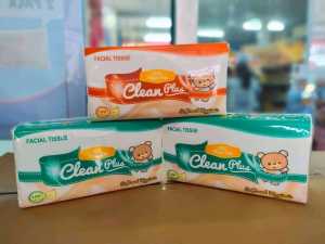 Tissue wajah bahan lembut (Clean plus)180sheet