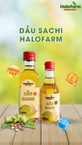 Dầu SACHI cho bé ăn dặm HaloFarm DATE 2026 Bổ sung DHA cho bé phát triển trí não dung tích 60ml 100ml