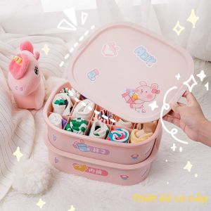 DIHUANTUO | Hộp Tổ Chức Đồ Lót Có Vách Ngăn