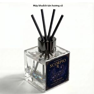 Tinh Dầu Thơm Khuếch Tán Sậy Trà Trắng Virgo Zodiac 50ml Với 4 Que Sậy Làm Thơm Không Cần Lửa Trang Trí Phòng Quà Tặng