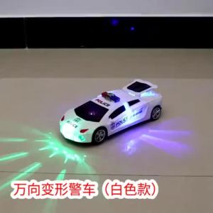 Electric 360 Rotation  Car Vehicle with LED Light Music Dancing Deformation Rotating Car Universal  Cars Educational toy for kids
