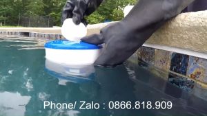 Chlorine Tan Chậm - Chlor Viên Nén 200gr Đặt Ngăn Lọc Hồ Bơi Để Bổ Sung Clo Làm Trong Nước Đẹp Nước