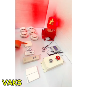 Bộ chuông báo khói MR10 kèm bộ UPS lưu điện - còi có 3 tiếng báo động khác nhau_ điều chỉnh âm lượng lớn nhỏ RF433mhz