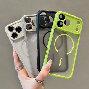 Luxury Heat Dissipation Matte Skin For Magsafe Phone Case For iPhone 17 Air 16 15 14 13 12 11 Pro Max Plus Magnetic Charge Cover