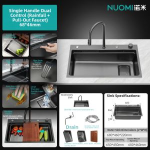 Nuomi | Home Stainless Steel Waterfall Sink