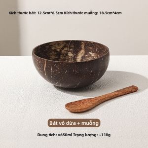 Bát Lưu Trữ Từ Vỏ Dừa Thiên Nhiên