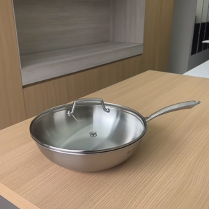 Chảo to 30cm chảo LUNKAI chảo xào to bếp từ chảo sâu lòng chảo lớn chảo 3 lớp chảo xào lớn