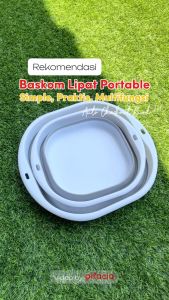 Baskom Lipat Portable Ember Air Pakaian Kotor Laundry Wadah Elastis Rumah Tangga Serbaguna