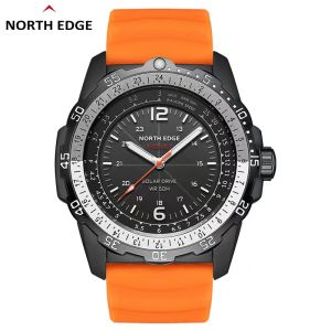 NORTH EDGE | Đồng Hồ Bơi Nam Chống Nước Sạc Năng Lượng Mặt Trời Phát Sáng Năng Lượng Động Học Thời Lượng Pin Dài Thể Thao Quartz Đo Tốc Độ