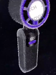 NEW EDITION) Jovitech FN50 Pro Kipas Portable High Speed kipas 100 Gear Wind dapat dilipat LED Display Kipas Angin Adjustable