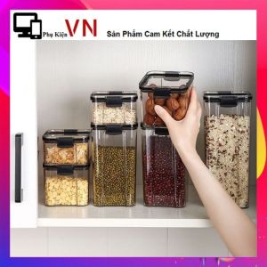 Hộp Nhựa Đựng Thực Phẩm Khô 700ML Bảo Quản Thức Ăn Chống Mốc Mối Mọt - Hộp Đựng Ngũ Cốc Trong Suốt Nắp Kín Chống Ẩm