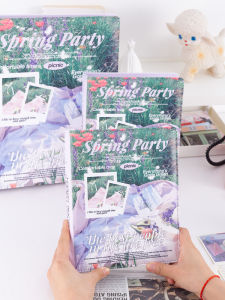 Spring Party A4 Nine Grid Four Grid Card Binder Mini Truck Postcard Laser Ticket Storage Book Loose-Leaf Photo Album Bensheng Wrote Life Four Grid Album Six-Inch Small High-Looking Card Binder Large Capacity