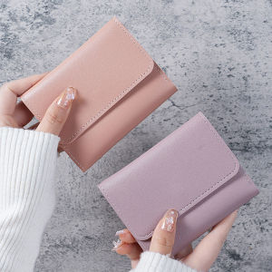 ZTOYL Ba Lần Ngắn Clip Ví Phụ Nữ Ví Ngắn Đa Thẻ Túi Mini Pouch Thời Trang Nữ Ví Thẻ Tín Dụng Phụ Nữ Đồng Xu Ví