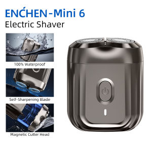 Enchen Razor Shaving Machine Electric Razors Beard Trimmer Shaver Men Waterproof Convenient 2D Compact Magnetic Head - Mini 6