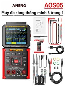 ANENG | Máy Hiện Sóng Hai Kênh ANENG AOS05 Băng Thông 50 MHz Lấy Mẫu 200MSa/s 25000 Lần Lấy Mẫu Máy Dò Thông Minh 3 Trong 1 Có Thể Sạc Lại