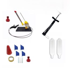 Water Rocket Full Set Ingredients Launcher Suit Parachute Tail Competition Target Lag Scientific Experiment