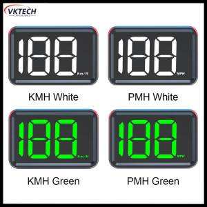 【Vktech】🔥🔥🔥GPS KMH MPH HUD เครื่องวัดความเร็วแบบดิจิตอล Head-Up Display เครื่องวัดความเร็วแบบอักษรขนาดใหญ่【1-3 วันเสร็จสิ้น】