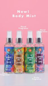 Viva Body Mist Spritz On For Women with Antibacterial Active & Moisturizer  (tersedia 4 aroma)