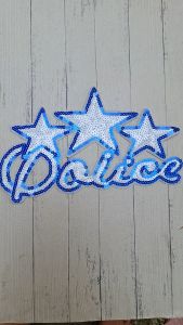 (Per Pcs) AP830 Patch Payet Motif Bintang Cantik Biru